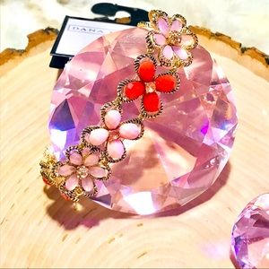Dana Buchman flower bracelet NWT